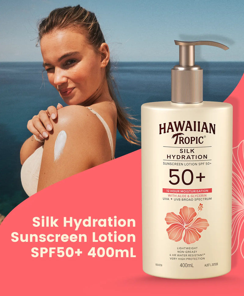 Hawaiian Tropic® Silk Hydration Sunscreen Lotion SPF50+ 400mL