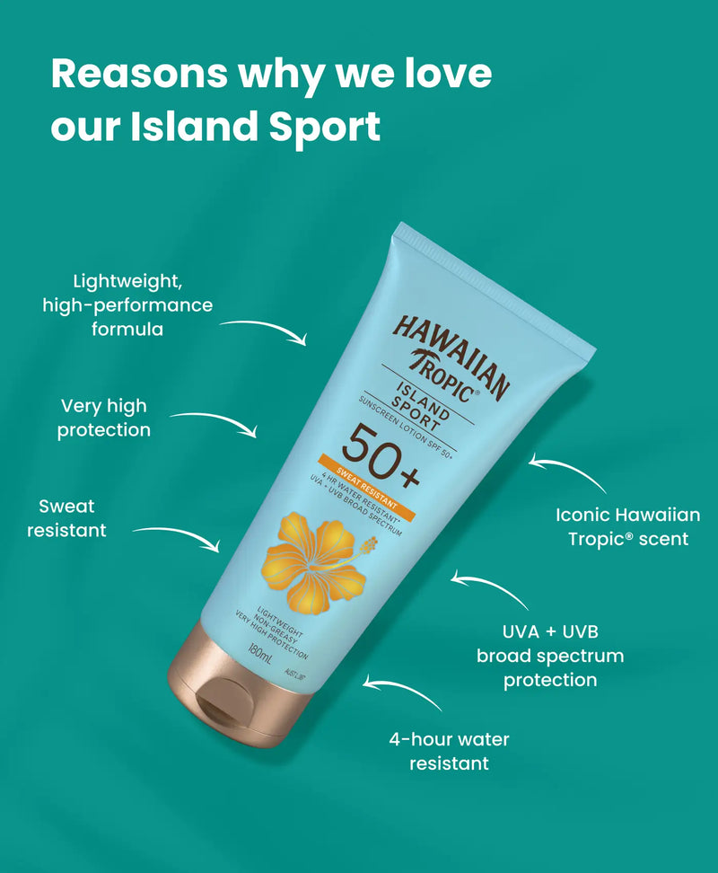 Hawaiian Tropic® Island Sport Sunscreen Lotion SPF50+